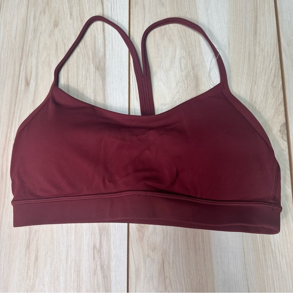 CRZ YOGA Burgundy Strappy Sports Bra